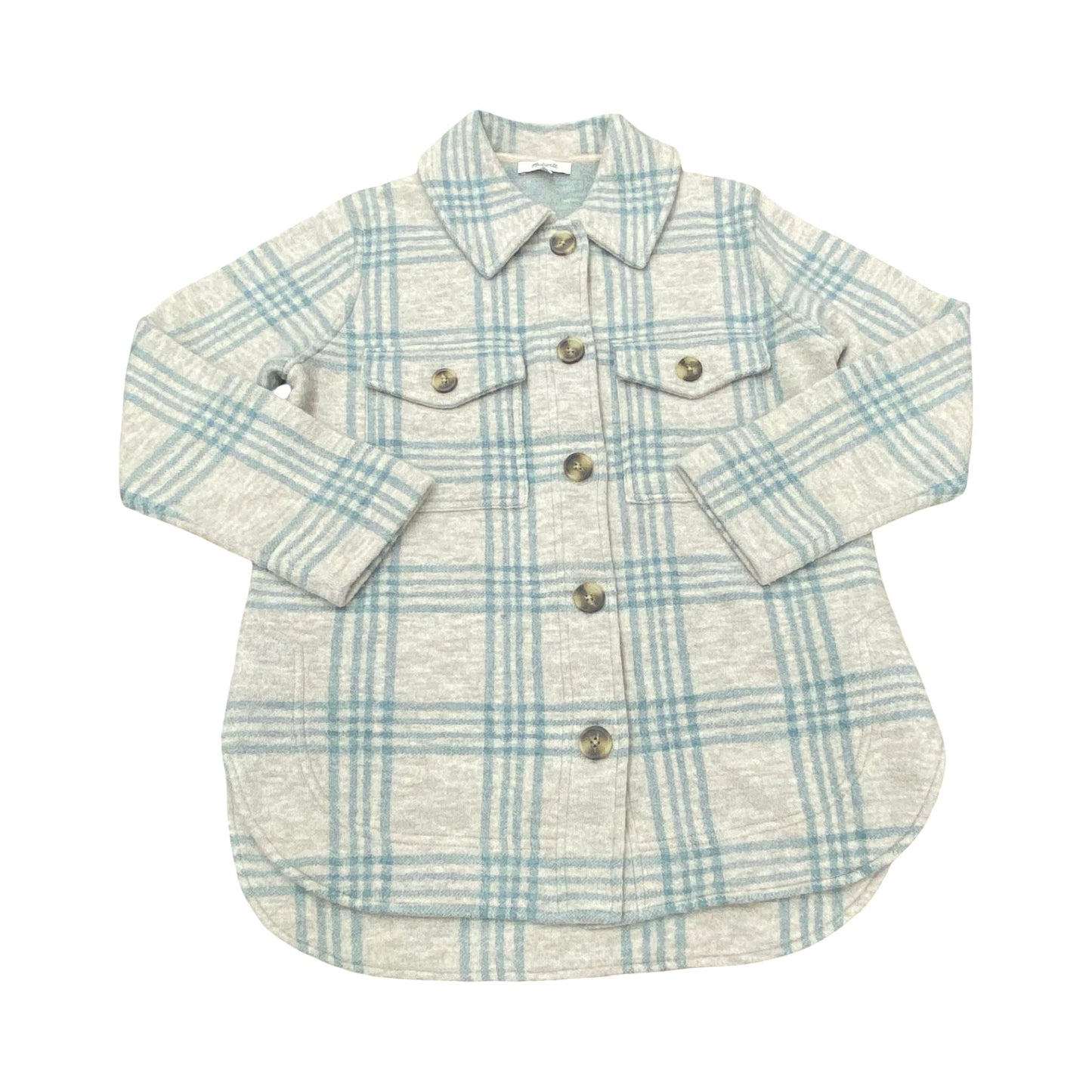 Jacket Shirt By Madewell In Plaid Pattern, Size:Xs