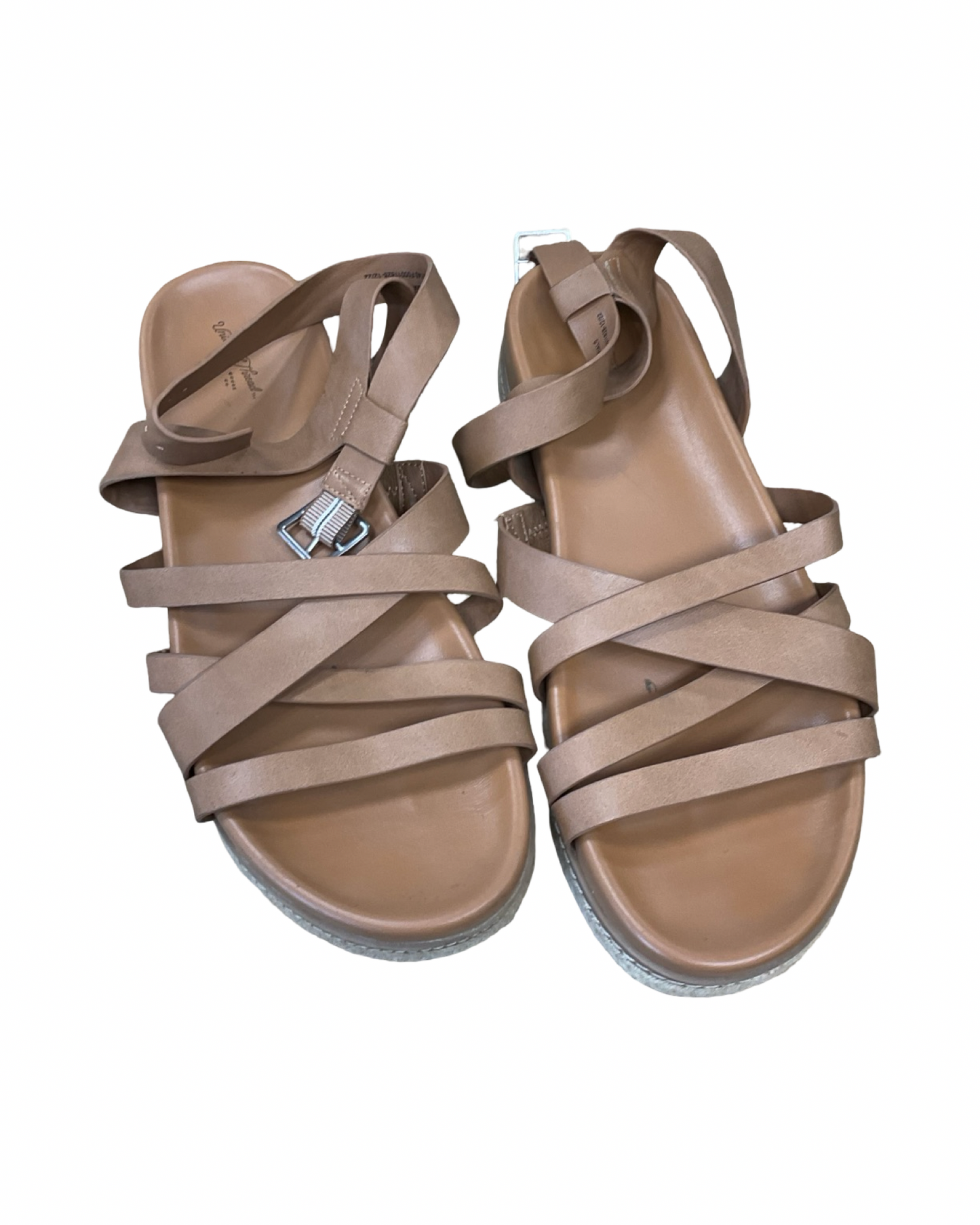 Sandals Flats By Universal Thread In Tan, Size:10