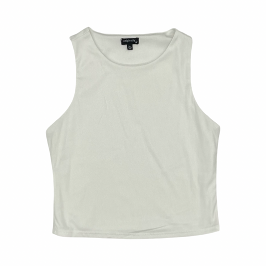 Tank Top By Originality In White, Size:Xl