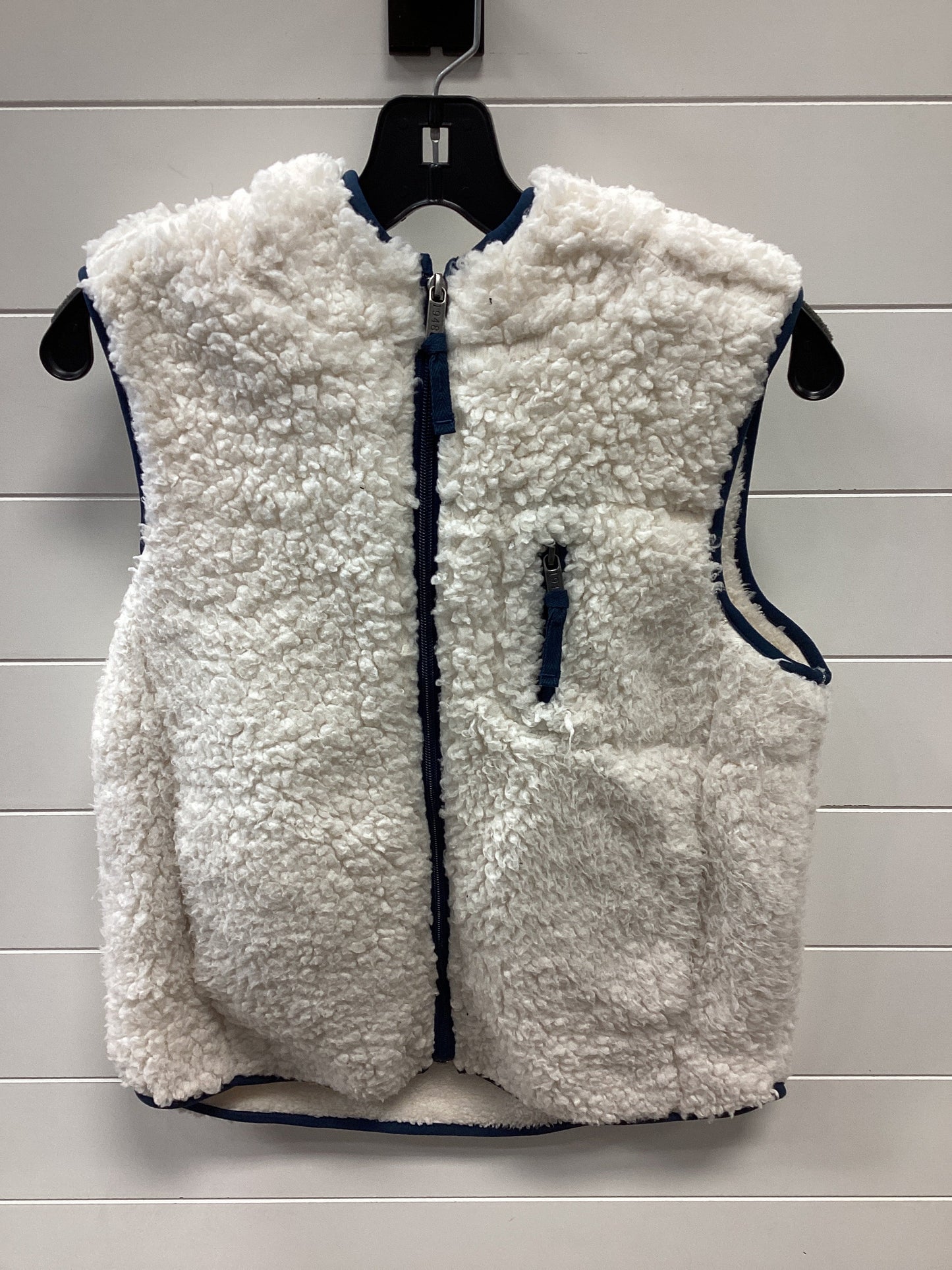 Vest Faux Fur & Sherpa By Weatherproof In Cream, Size:S
