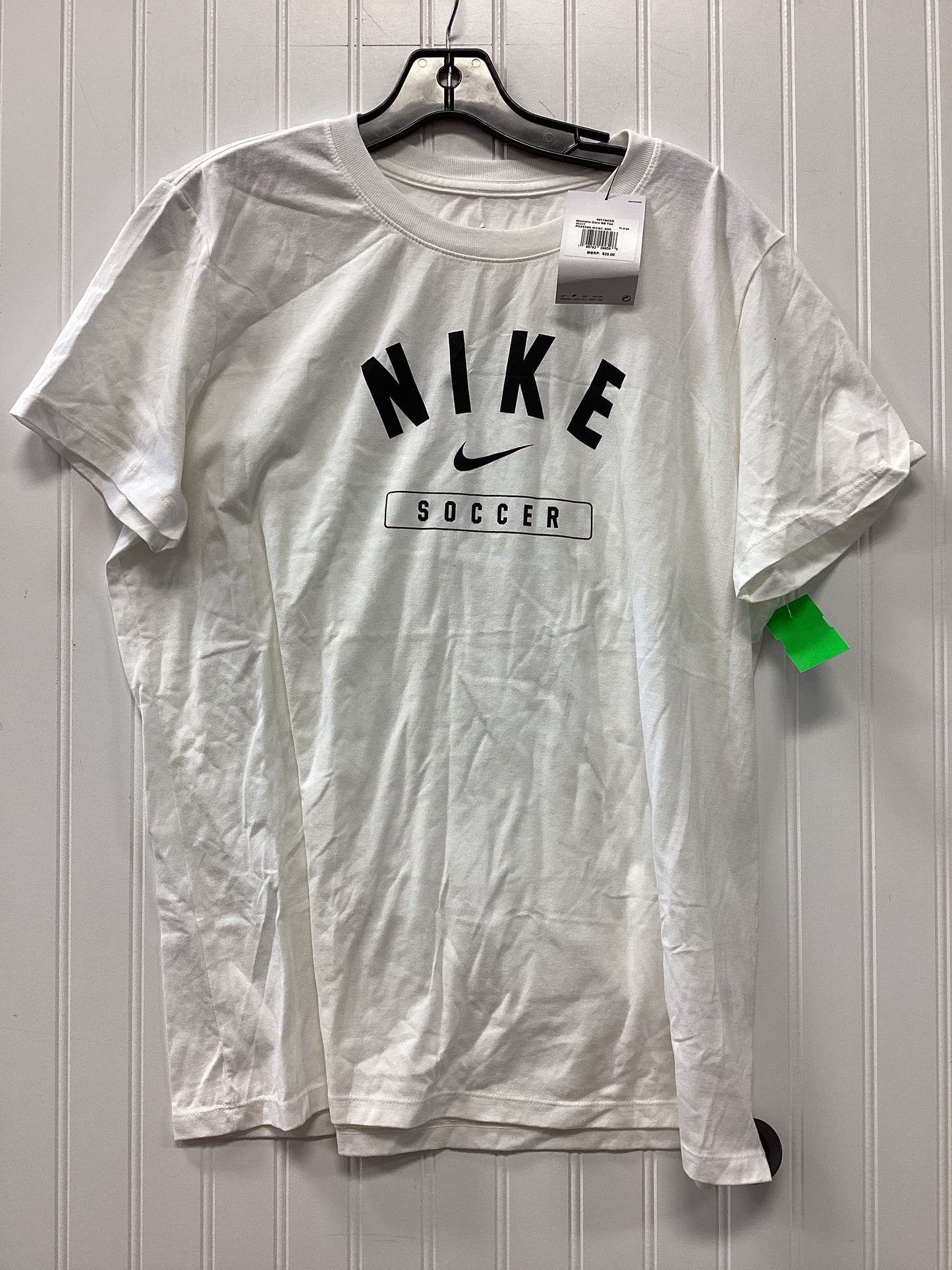 Athletic Top Ss By Nike Apparel In White, Size:Xl NWT