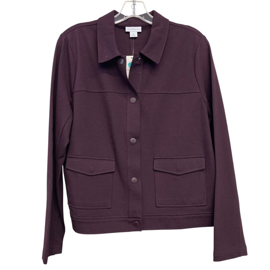 Blazer By Liz Claiborne In Purple, Size:M