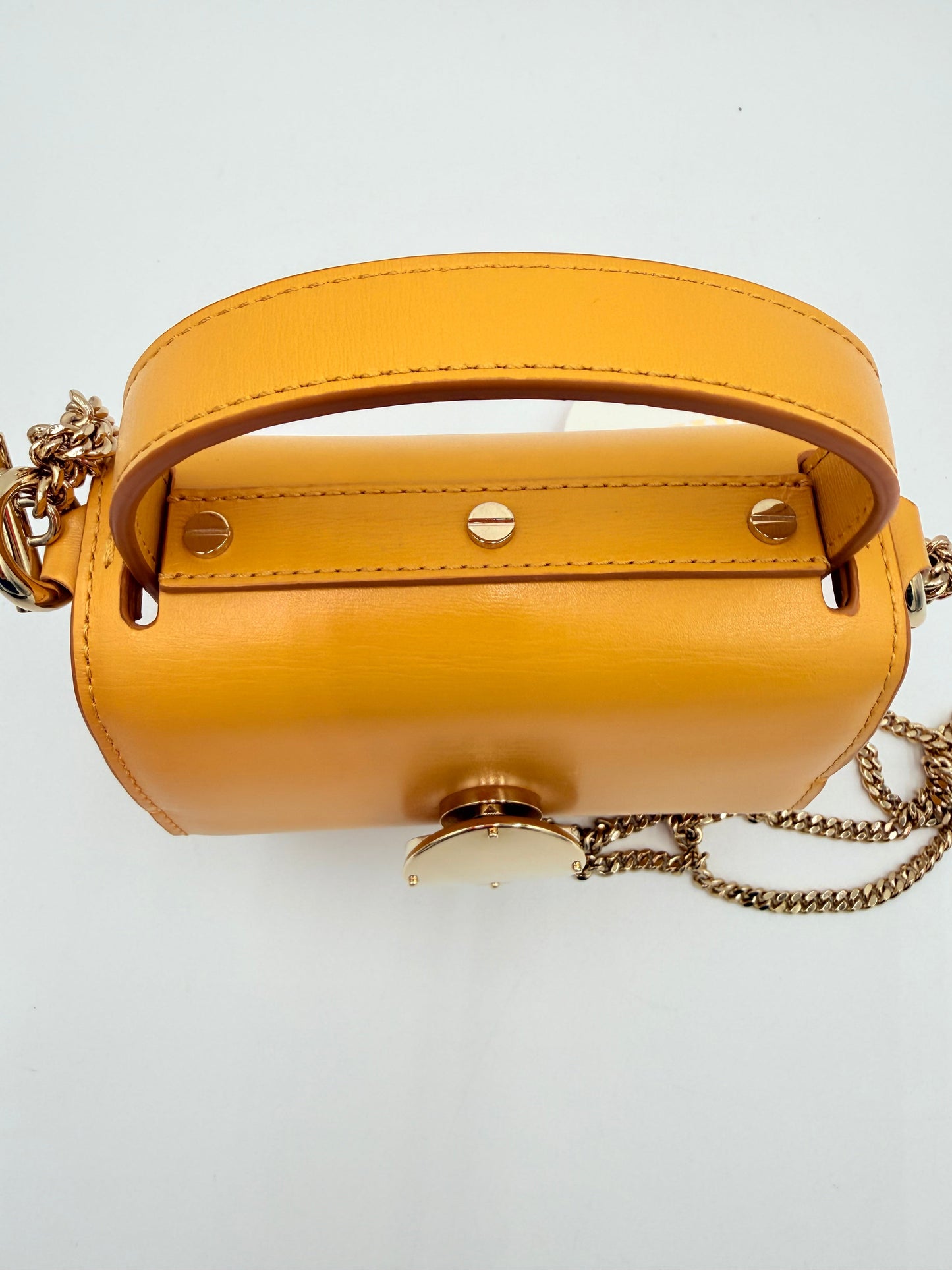 Crossbody Luxury Designer By Chloe In Yellow, Size:Small