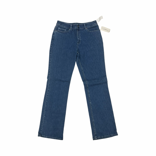 Jeans Boot Cut By Tahari In Blue Denim, Size:8