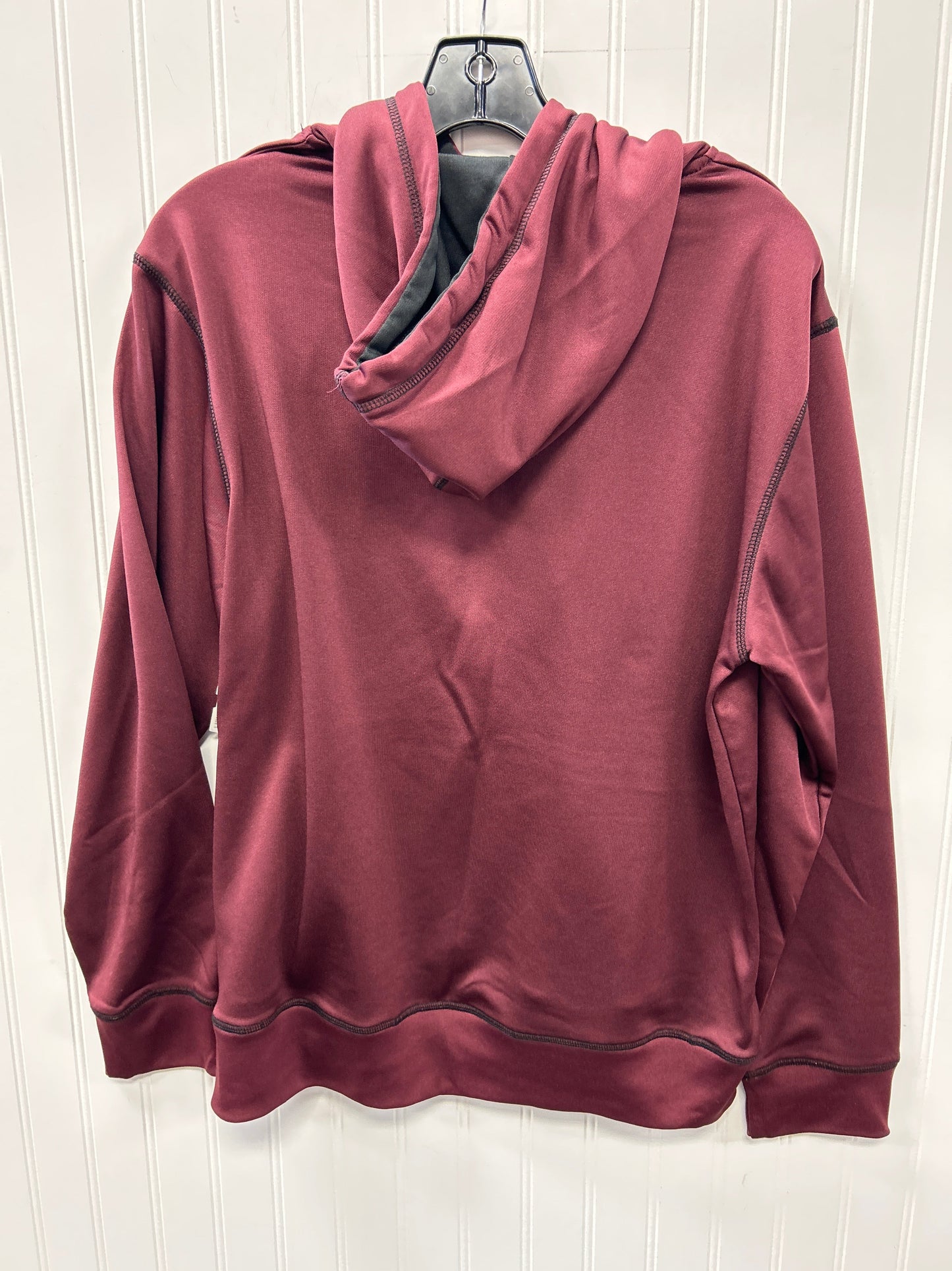 Athletic Sweatshirt Hoodie By Cmc In Maroon, Size:M