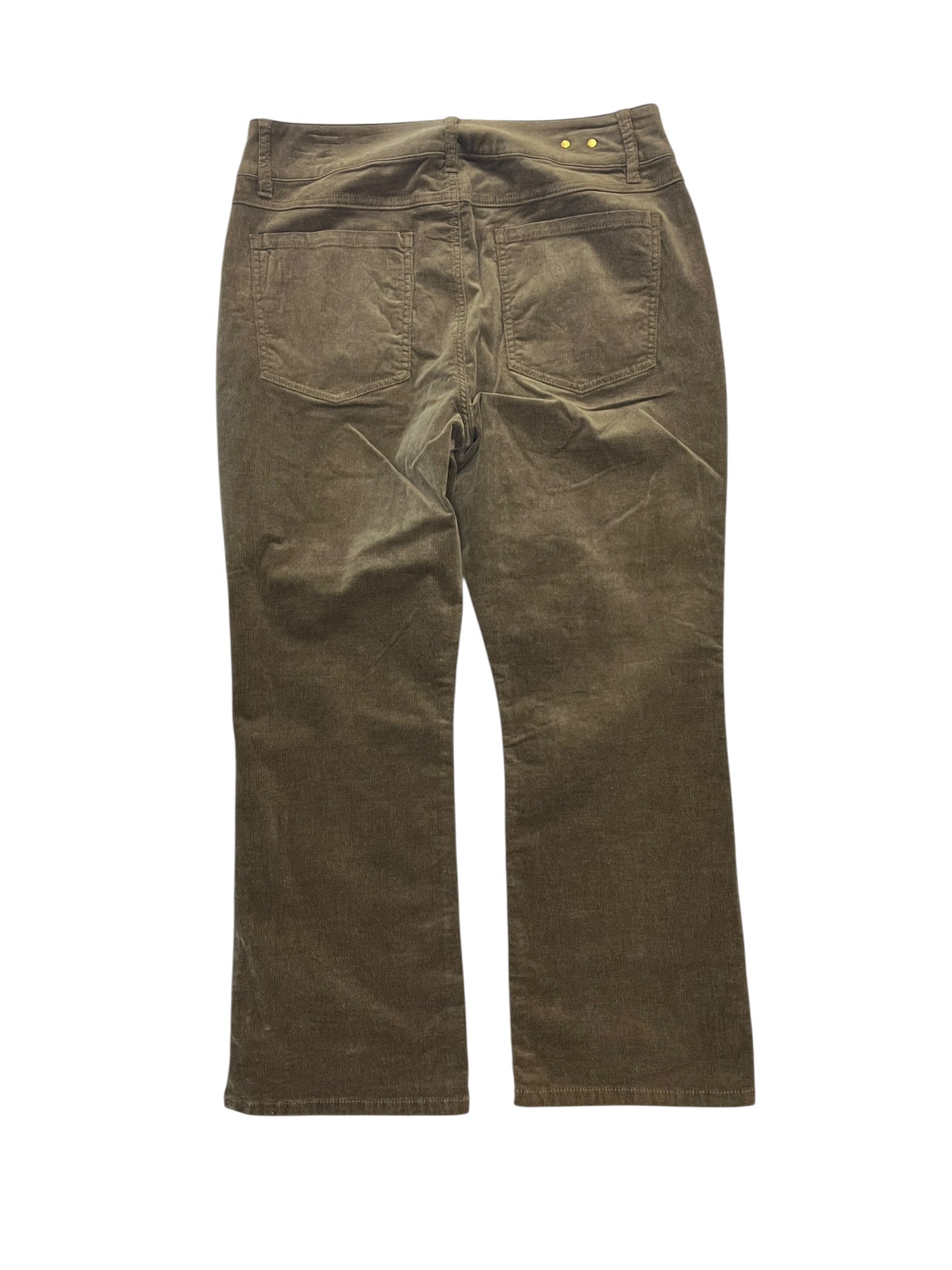 Jeans Cropped By Cabi In Green, Size:12