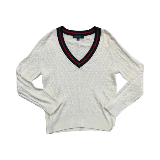 Sweater By Tommy Hilfiger In Blue Red & White, Size:M