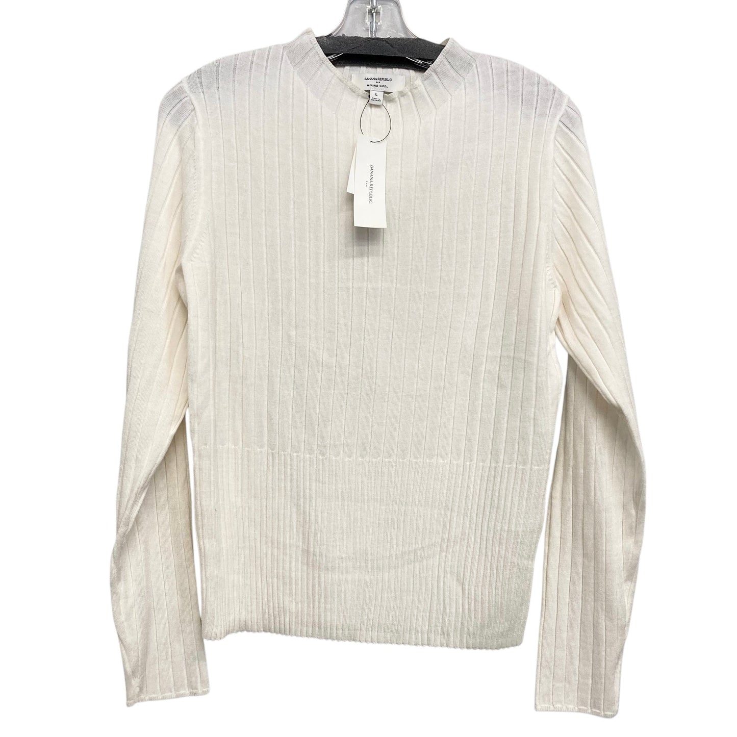 Sweater By Banana Republic In Cream, Size:L