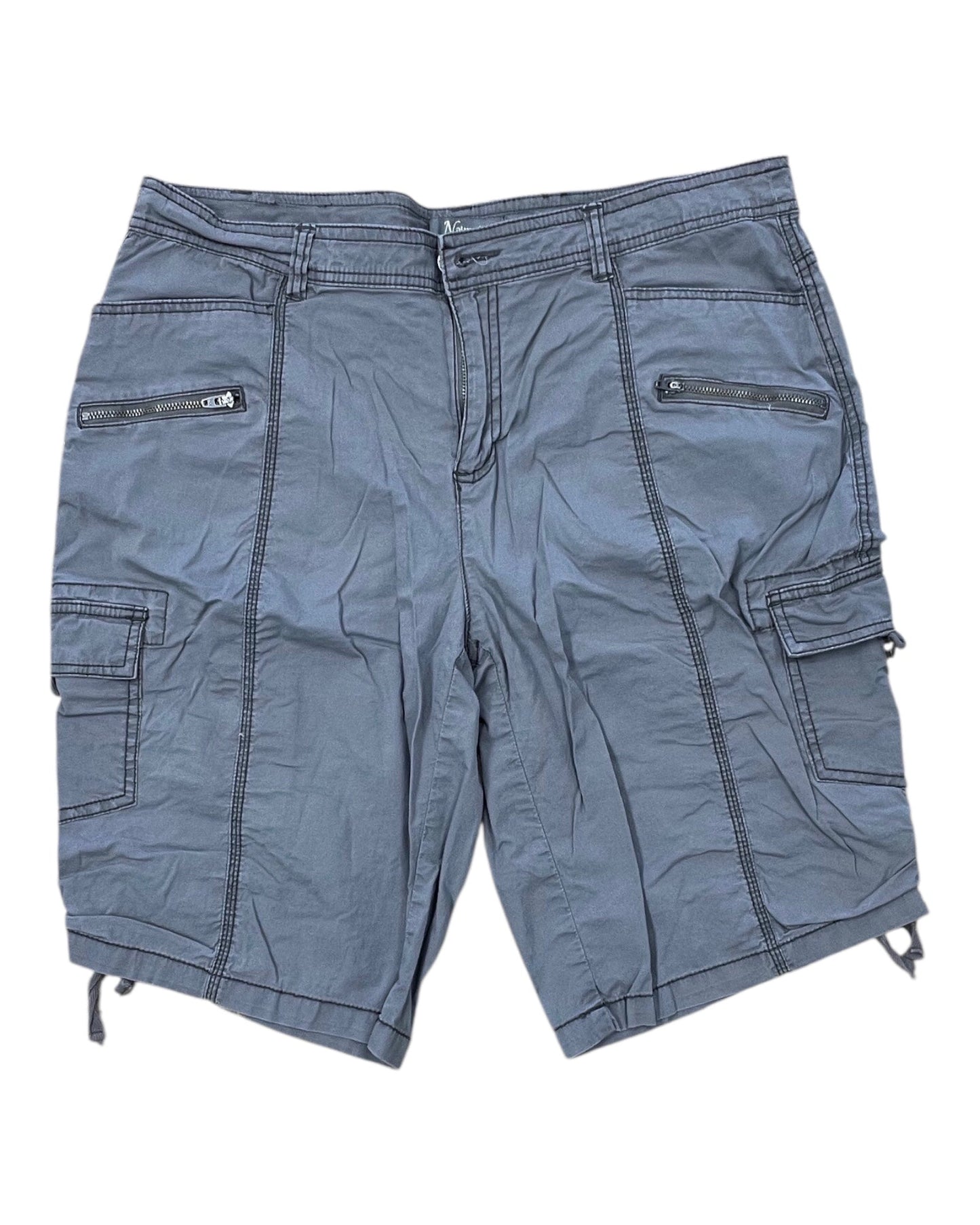 Shorts By Natural Reflections In Grey, Size:14