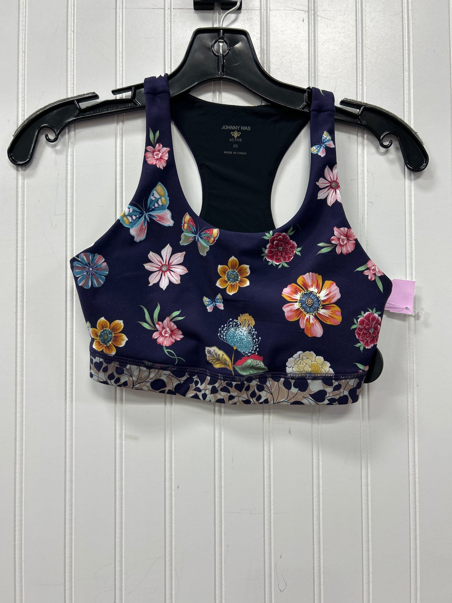 Athletic Bra By Johnny Was In Purple, Size:Xs