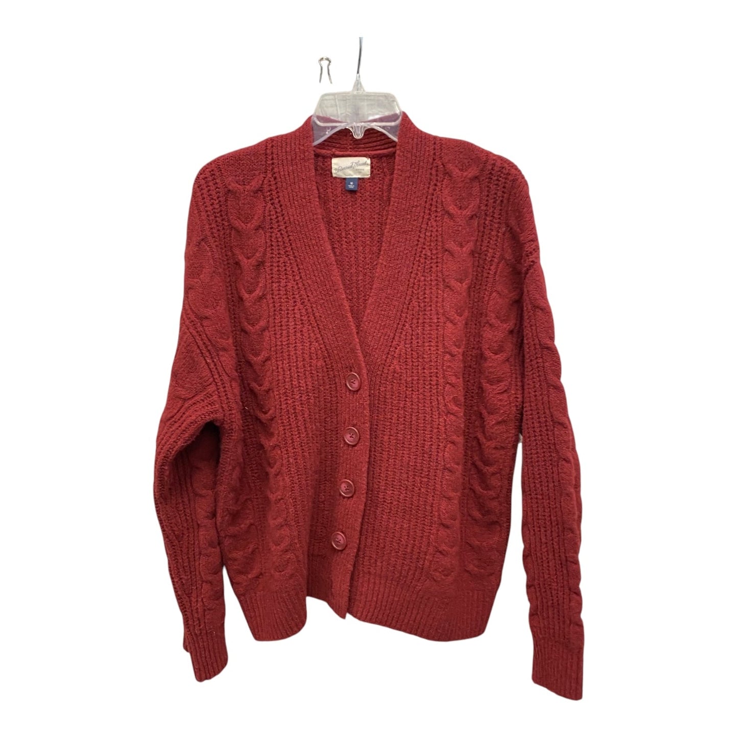 Sweater Cardigan By Universal Thread In Red, Size:M