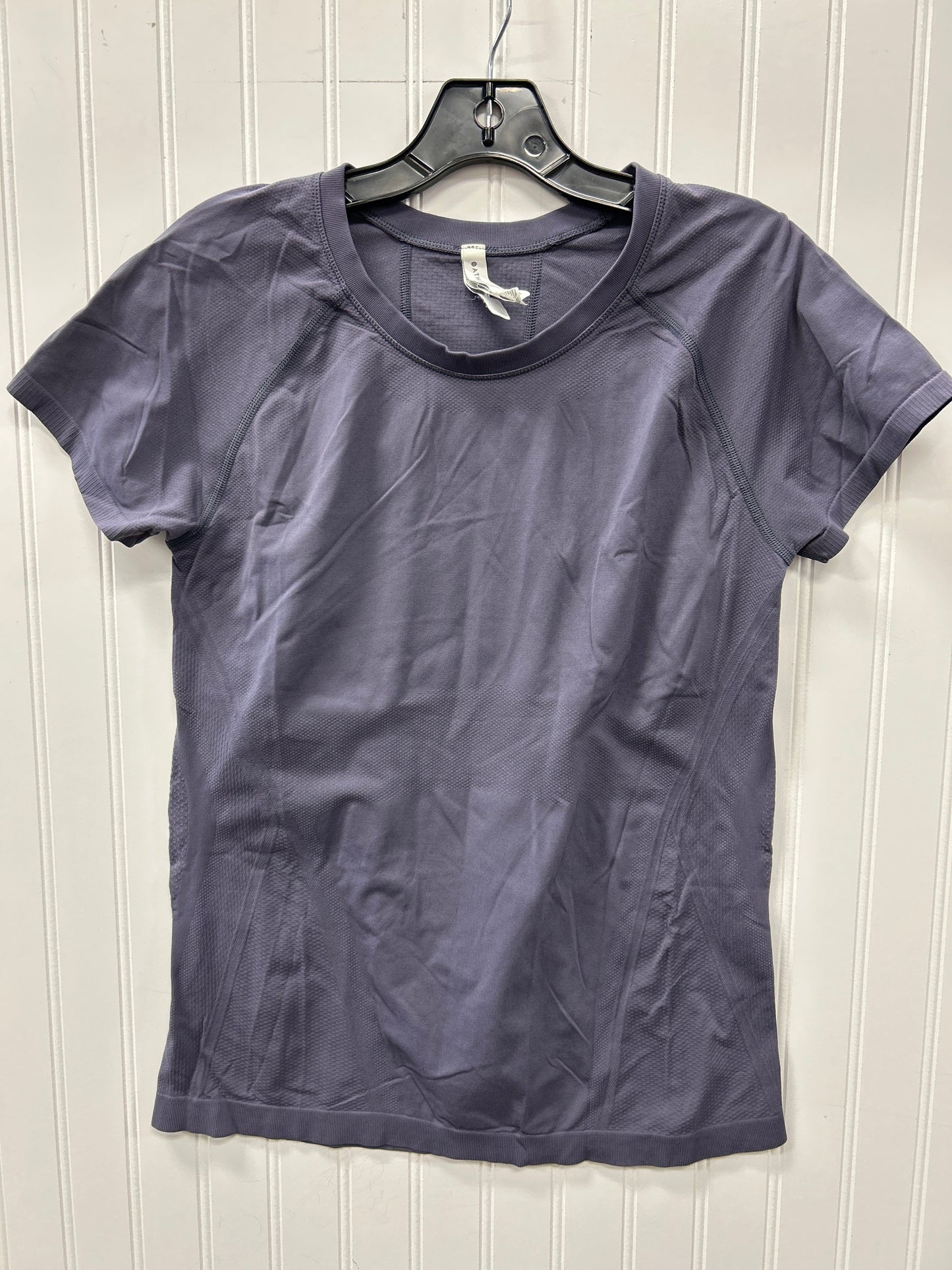 Athletic Top Ss By Athleta In Grey, Size:L