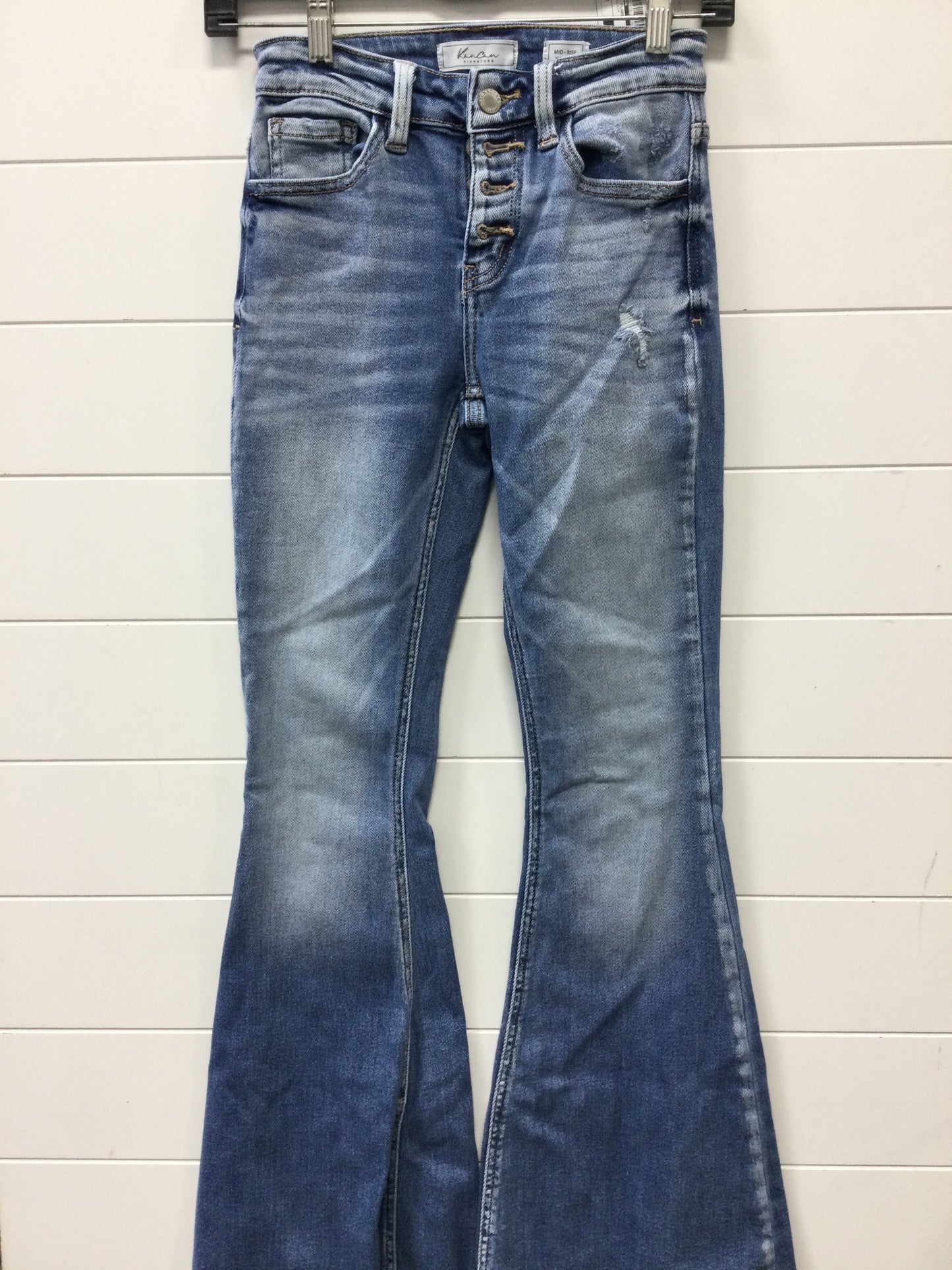 Jeans Flared By Kancan In Blue Denim, Size:0