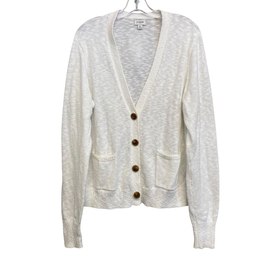 Cardigan By J. Crew In White, Size:Xl