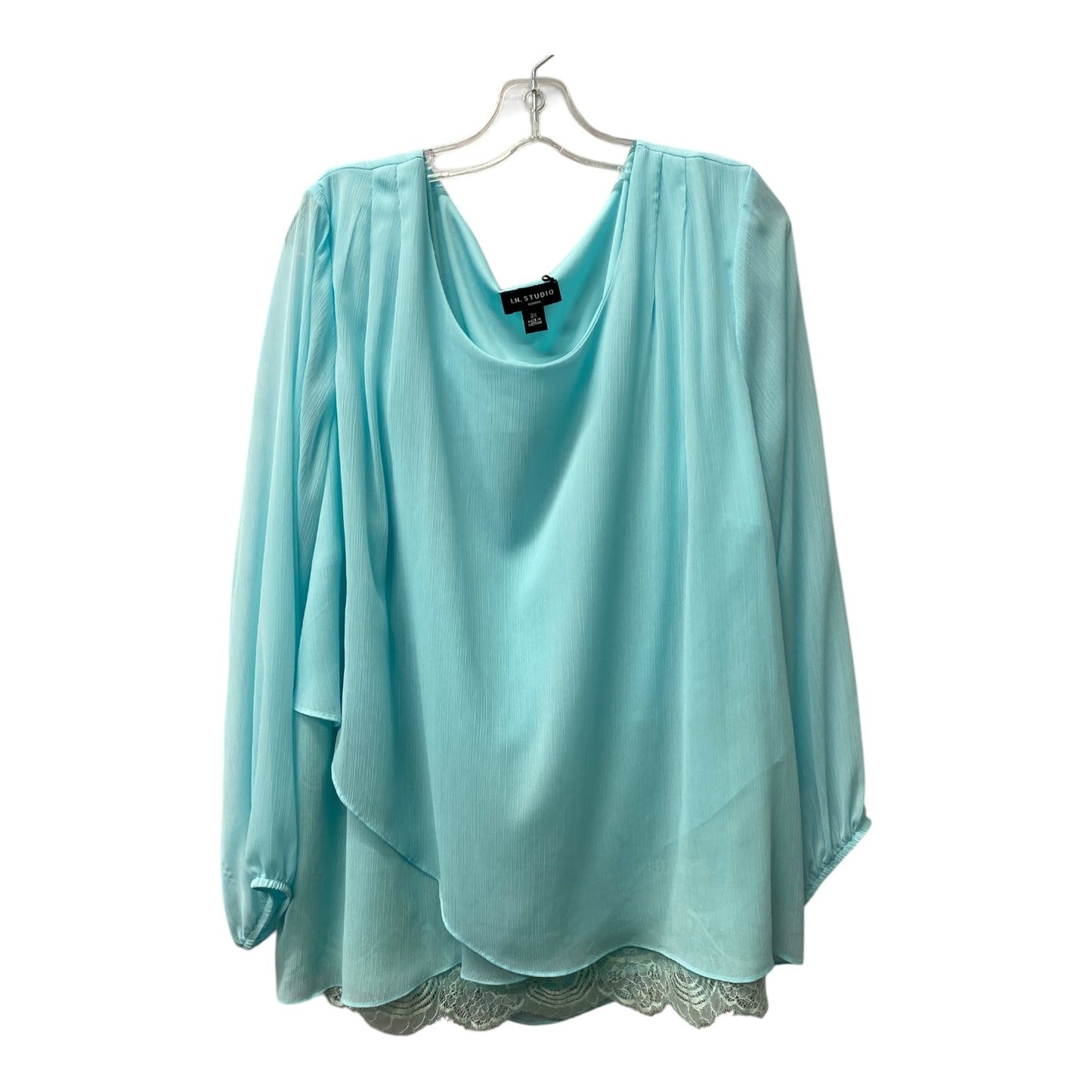 Top Ls By In Studio In Blue, Size:3X