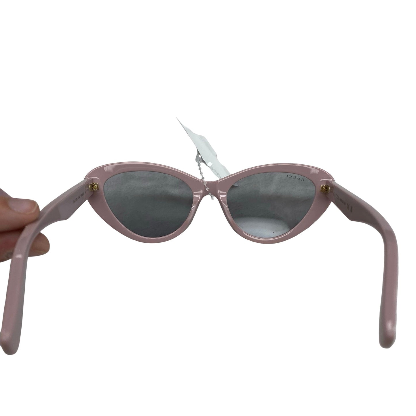 Sunglasses Luxury Designer By Gucci In Pink, Size: