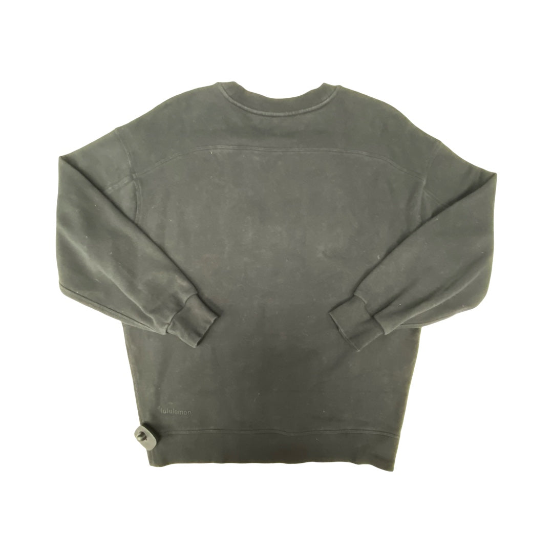 Athletic Sweatshirt Crewneck By Lululemon In Black, Size:L