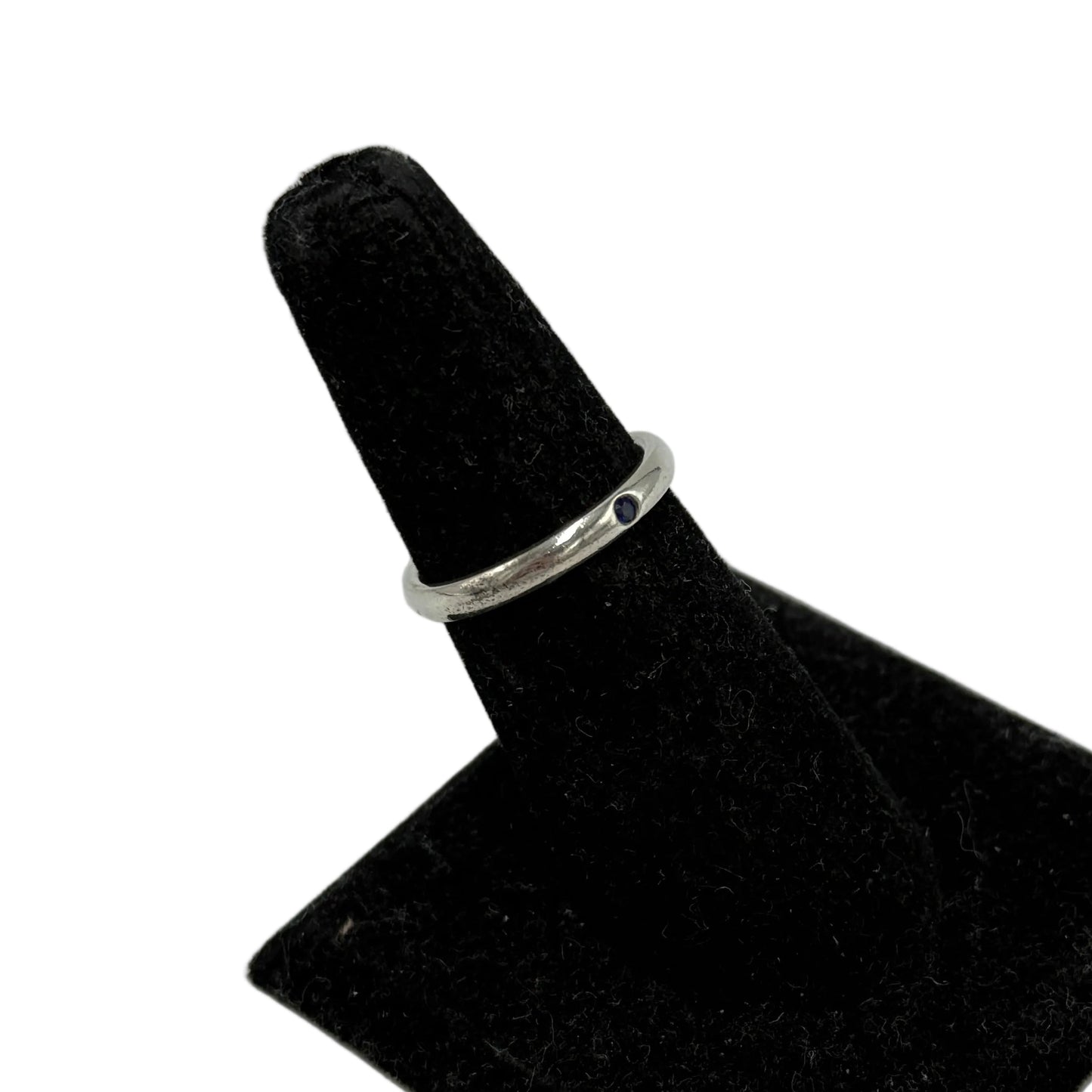 Tiffany & Company Elsa Peretti Sapphire Stacking Band Luxury Ring, Size: 7