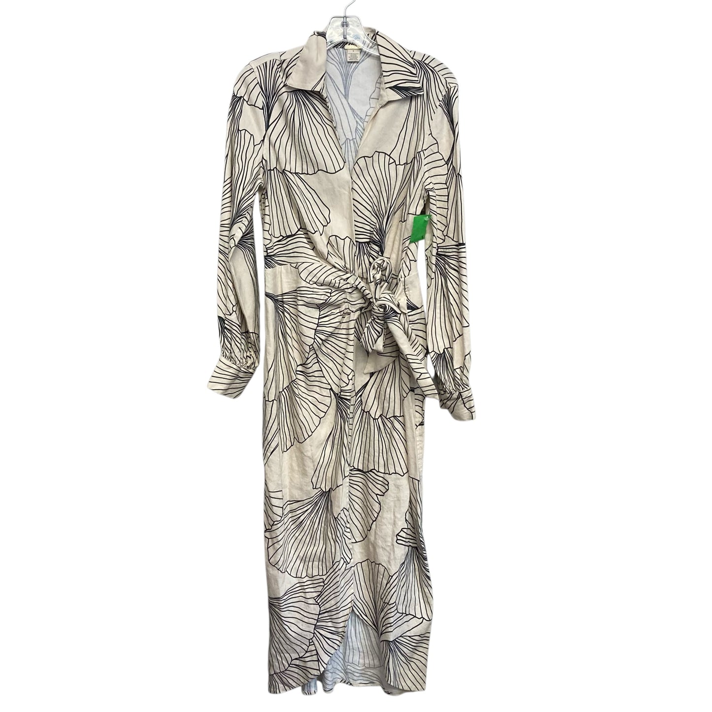 Dress Casual Maxi By Magaschoni In Black & Cream, Size:S