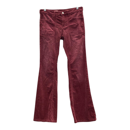 Pants Corduroy By Pilcro In Red, Size:4