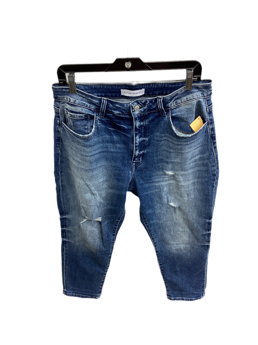 Jeans Straight By Flying Monkey In Blue Denim, Size:8