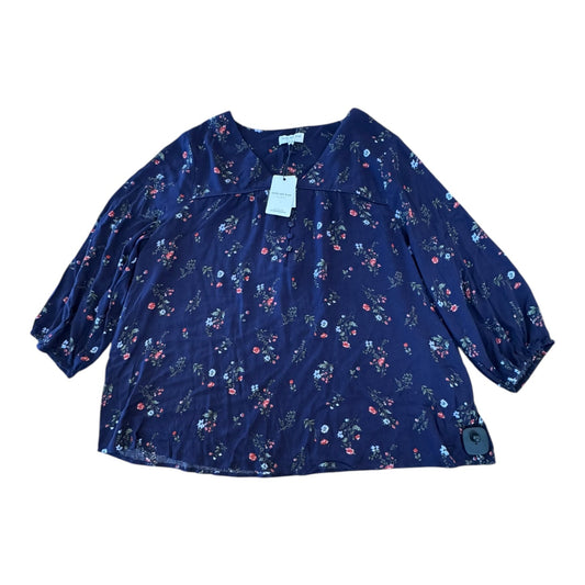 Top 3/4 Sleeve By Skies Are Blue In Multi, Size:2X