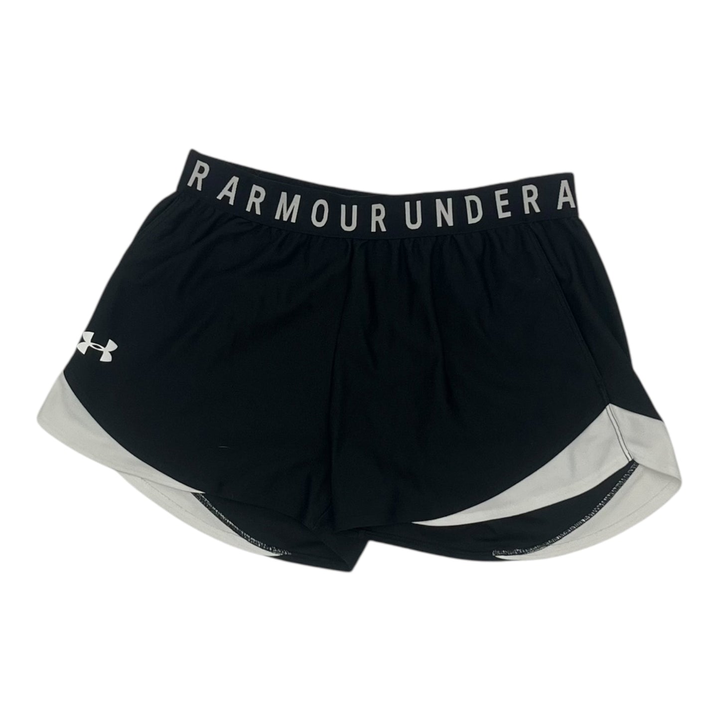 Athletic Shorts By Under Armour In Black & White, Size:M