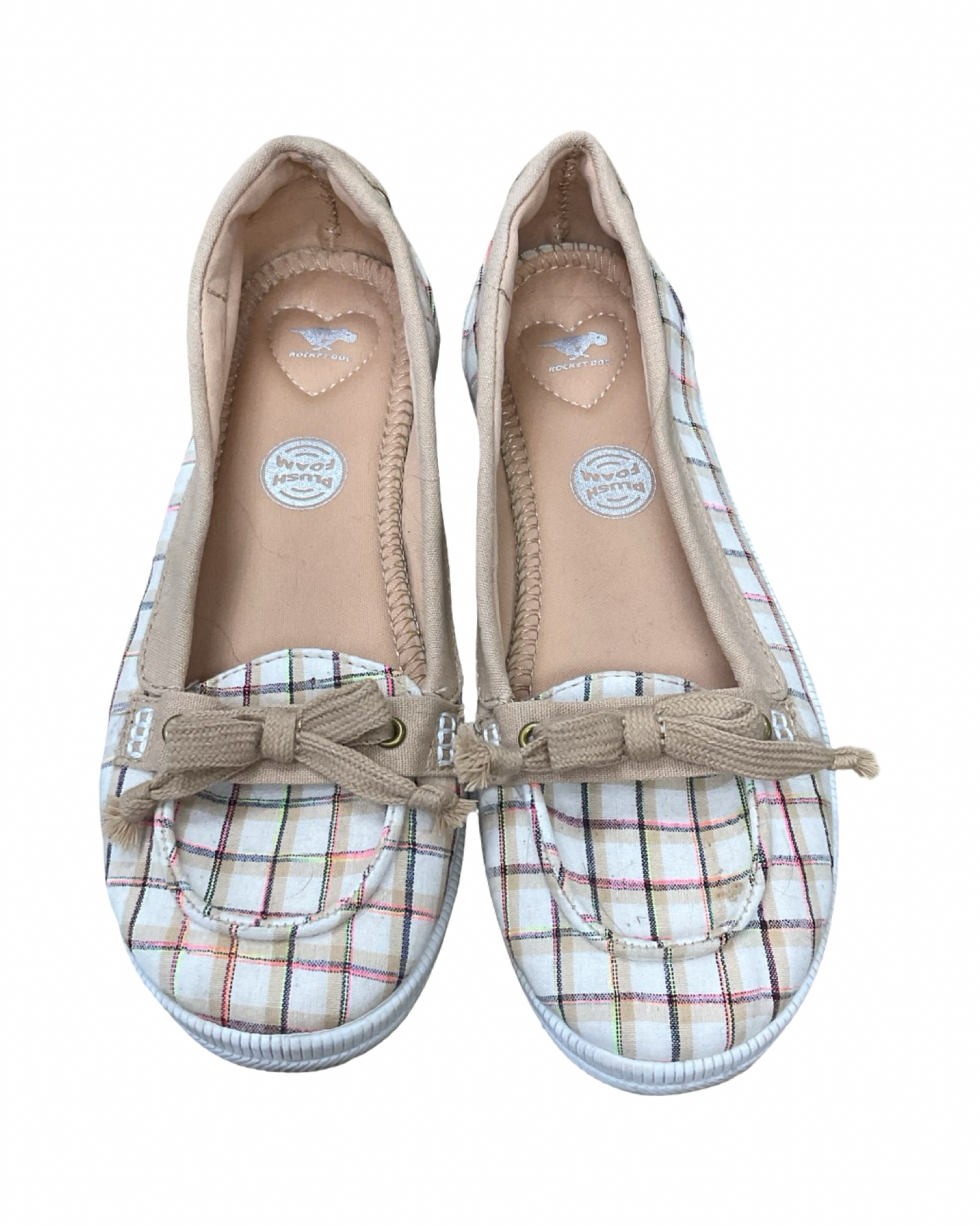 Shoes Flats By Rocket Dogs In Cream & Tan, Size:7.5