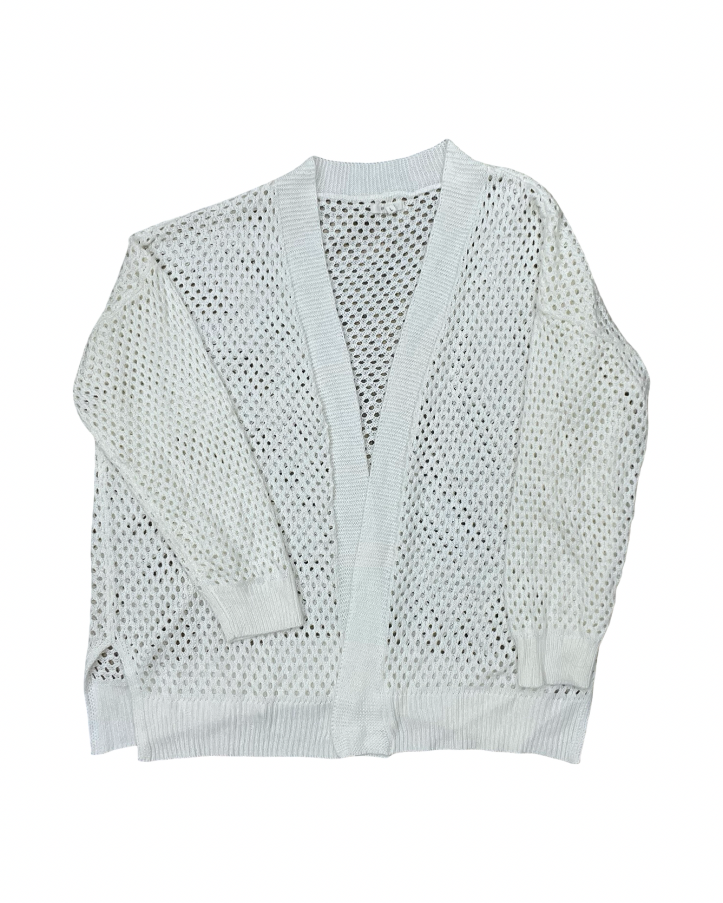 Cardigan By Clothes Mentor In White, Size:L