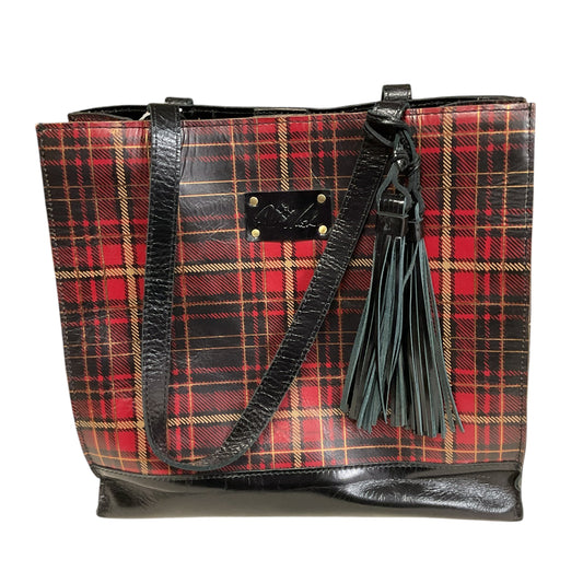 Handbag Designer By Patricia Nash In Black & Red, Size:Large