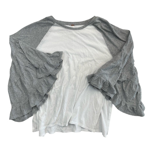 Top Ls By Free People In Grey & White, Size:M