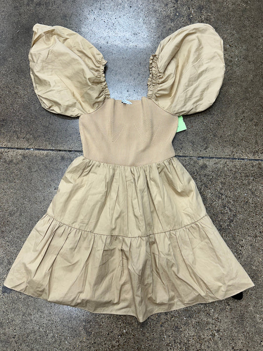 Dress Casual Short By Endless Rose In Tan, Size:Xs