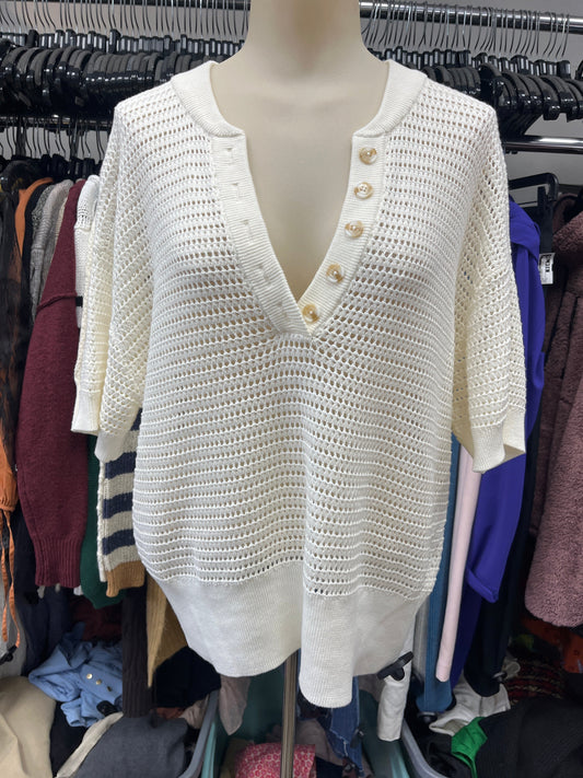 Sweater By Varley In Cream, Size:M