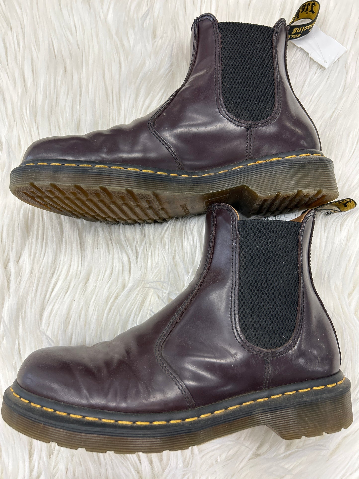 Boots Ankle Heels By Dr Martens In Brown, Size:7
