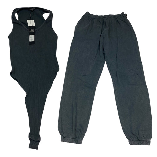 Lounge Set Pants By Fashion Nova In Grey, Size:1X