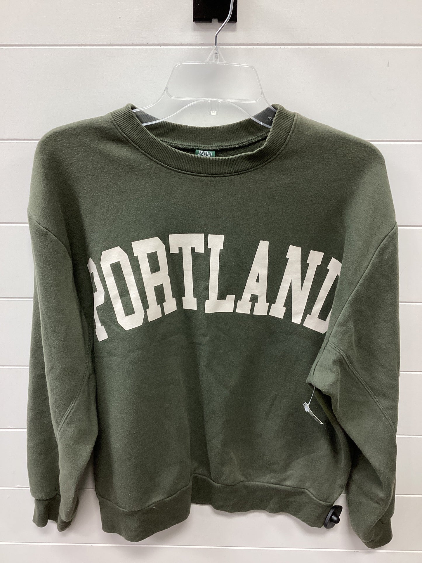 Sweatshirt Crewneck By Wild Fable In Green, Size:S