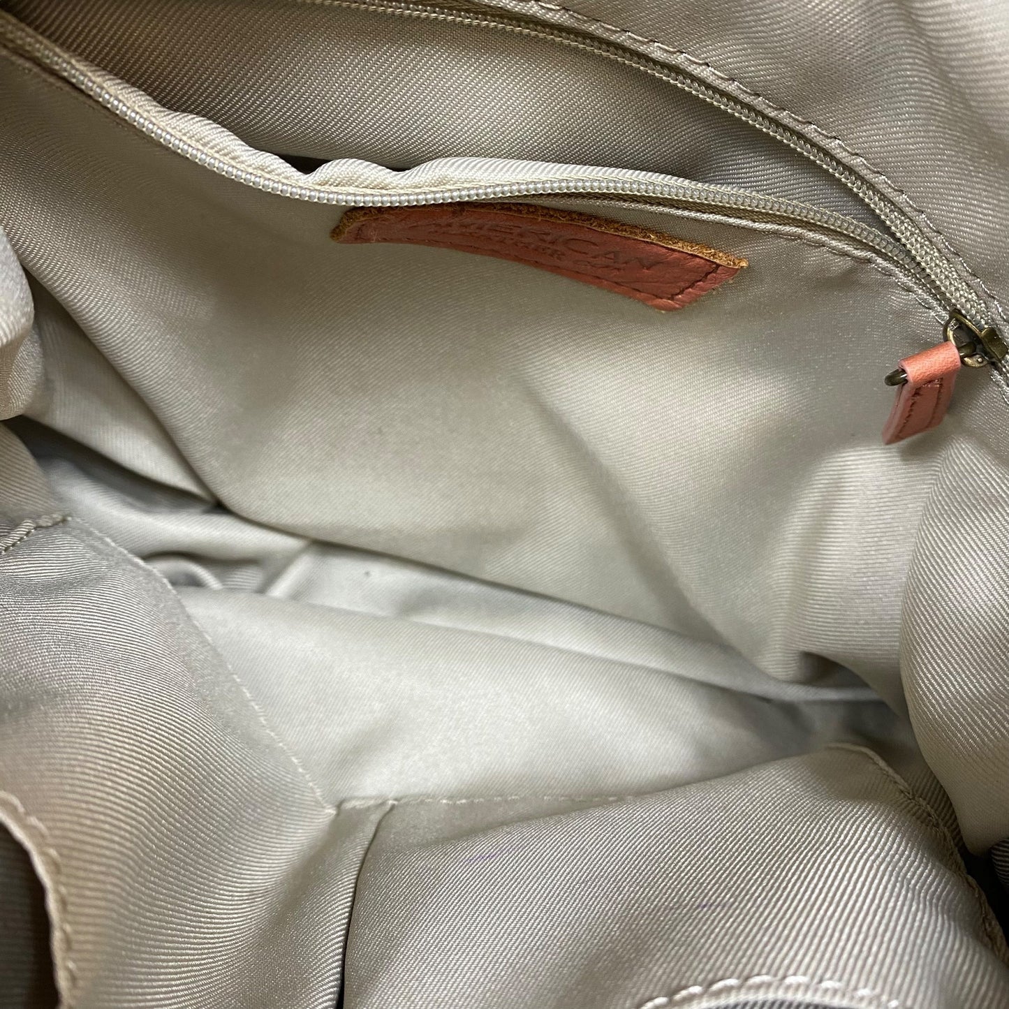 Handbag Leather By American Leather Co In Brown, Size:Medium