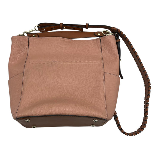 Handbag By Clothes Mentor In Brown & Pink, Size:Medium