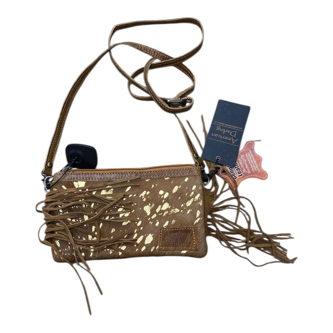 Handbag Leather By AMERICA DARLING In Brown, Size:Small