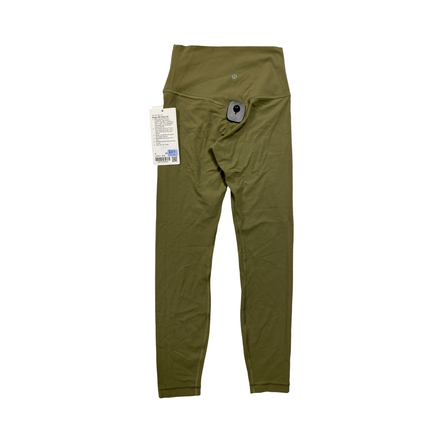 Athletic Leggings By Lululemon In Green, Size:4