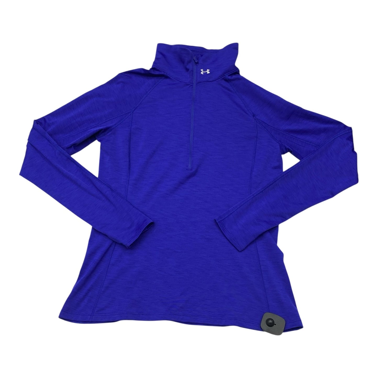 Athletic Top Ls Collar By Under Armour In Blue, Size:L