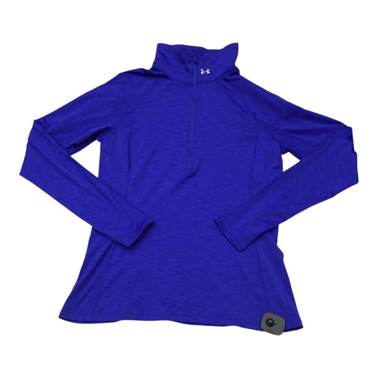 Athletic Top Ls Collar By Under Armour In Blue, Size:L