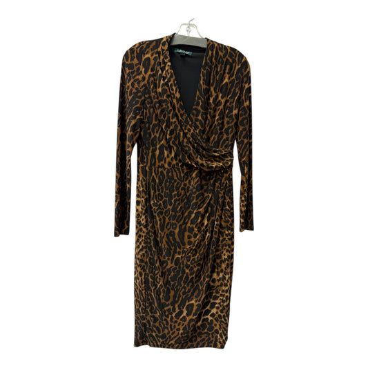 Dress Casual Short By Lauren By Ralph Lauren In Animal Print, Size:S