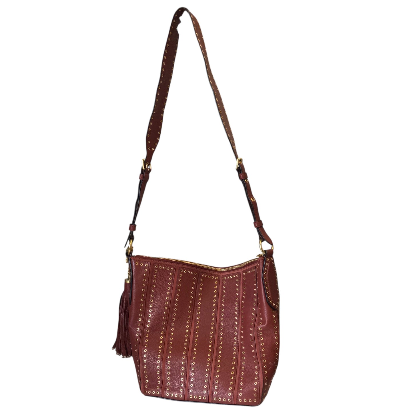 Handbag Designer By Michael Kors In Brown, Size:Medium