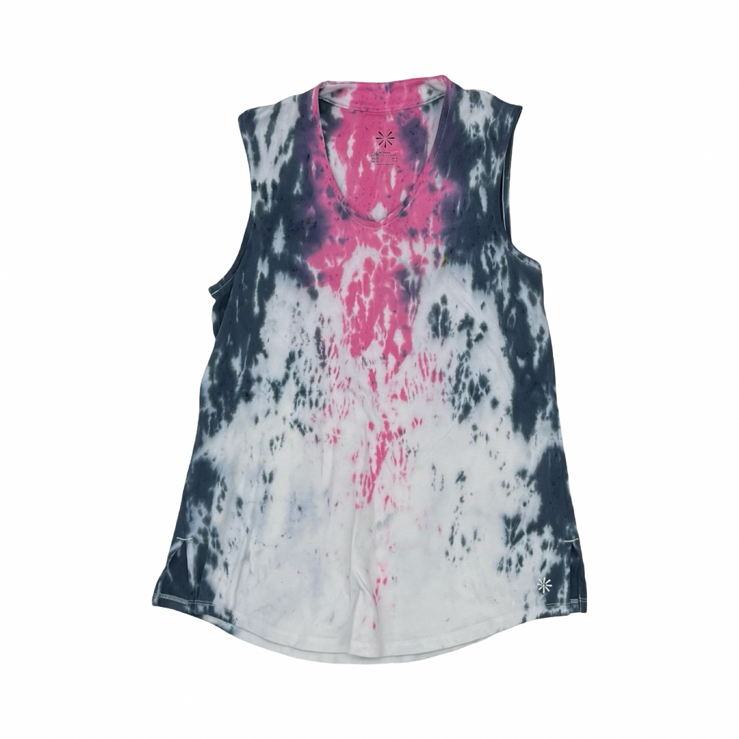 Top Sleeveless By Isaac Mizrahi Live Qvc In Tie Dye Print, Size:Xs
