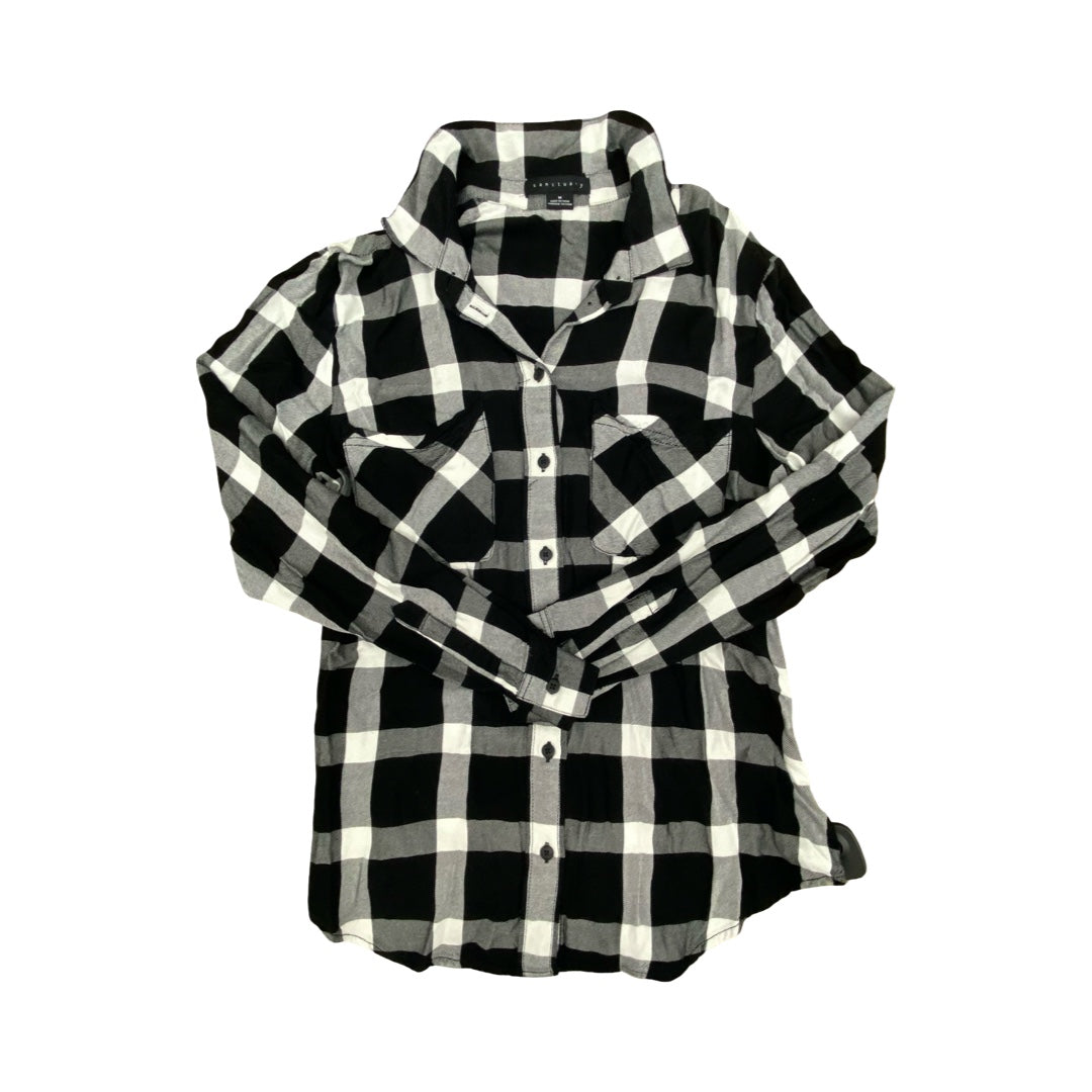 Top Ls By Sanctuary In Plaid Pattern, Size:M