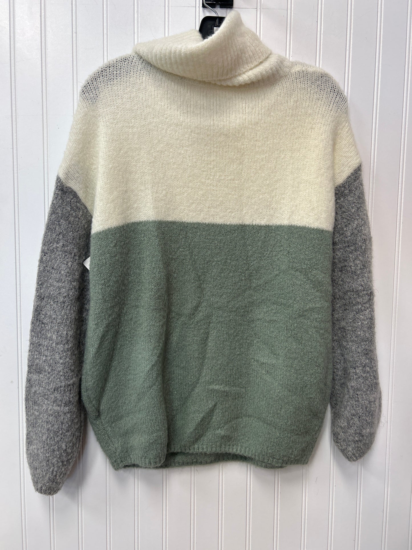 Sweater By Dreamers In Cream & Green, Size:L