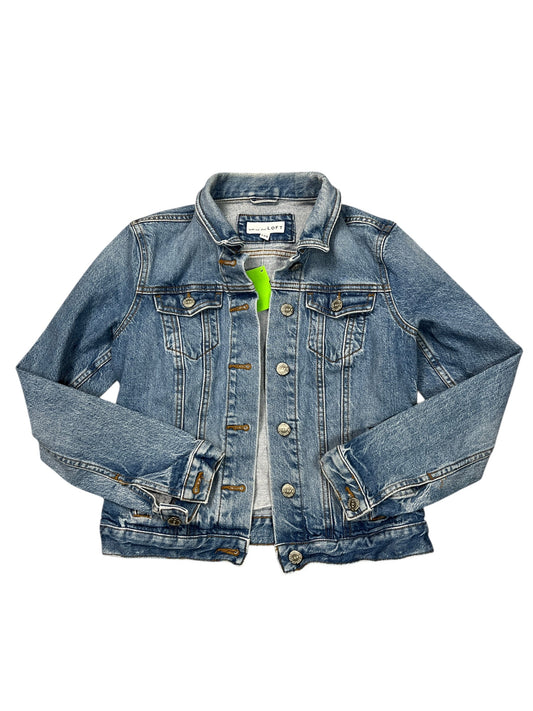 Jacket Denim By Loft In Blue Denim, Size:Xxs