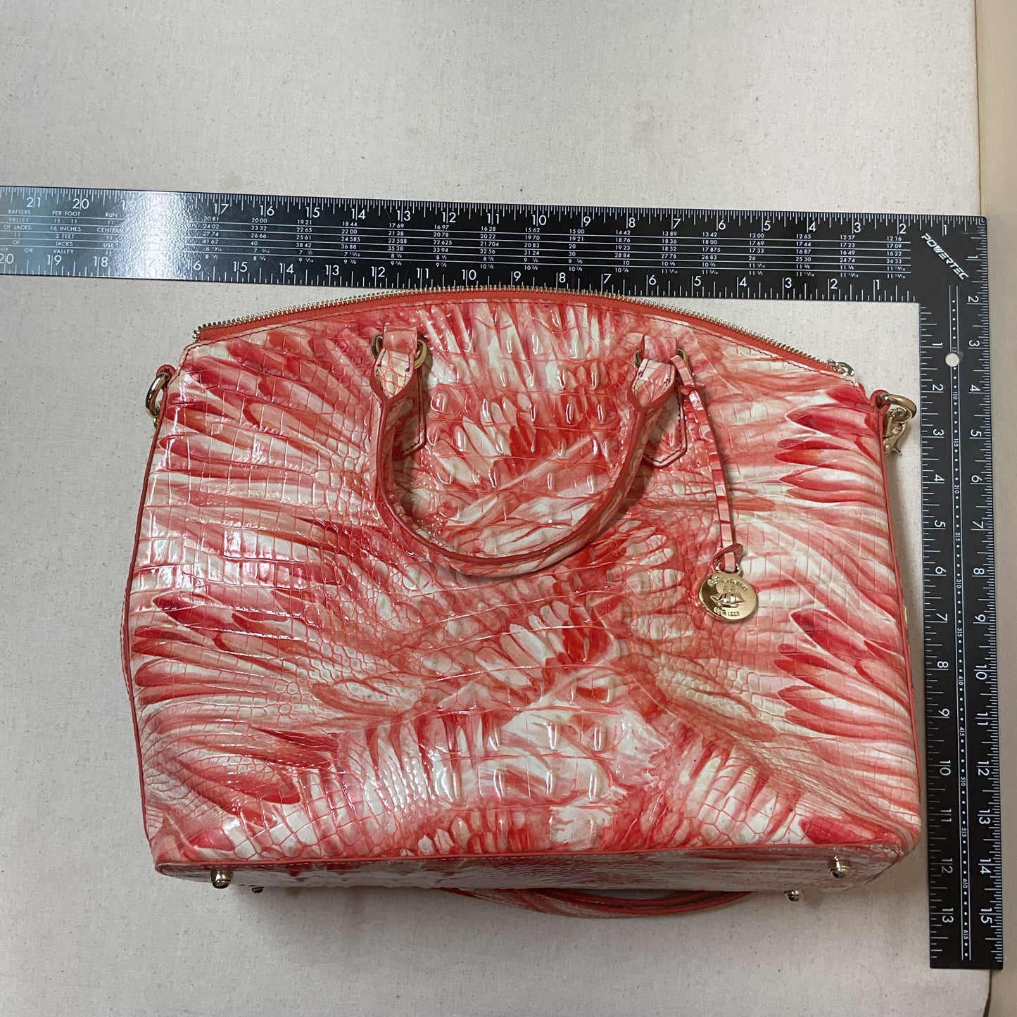 Handbag Designer By Brahmin In Orange, Size:Large