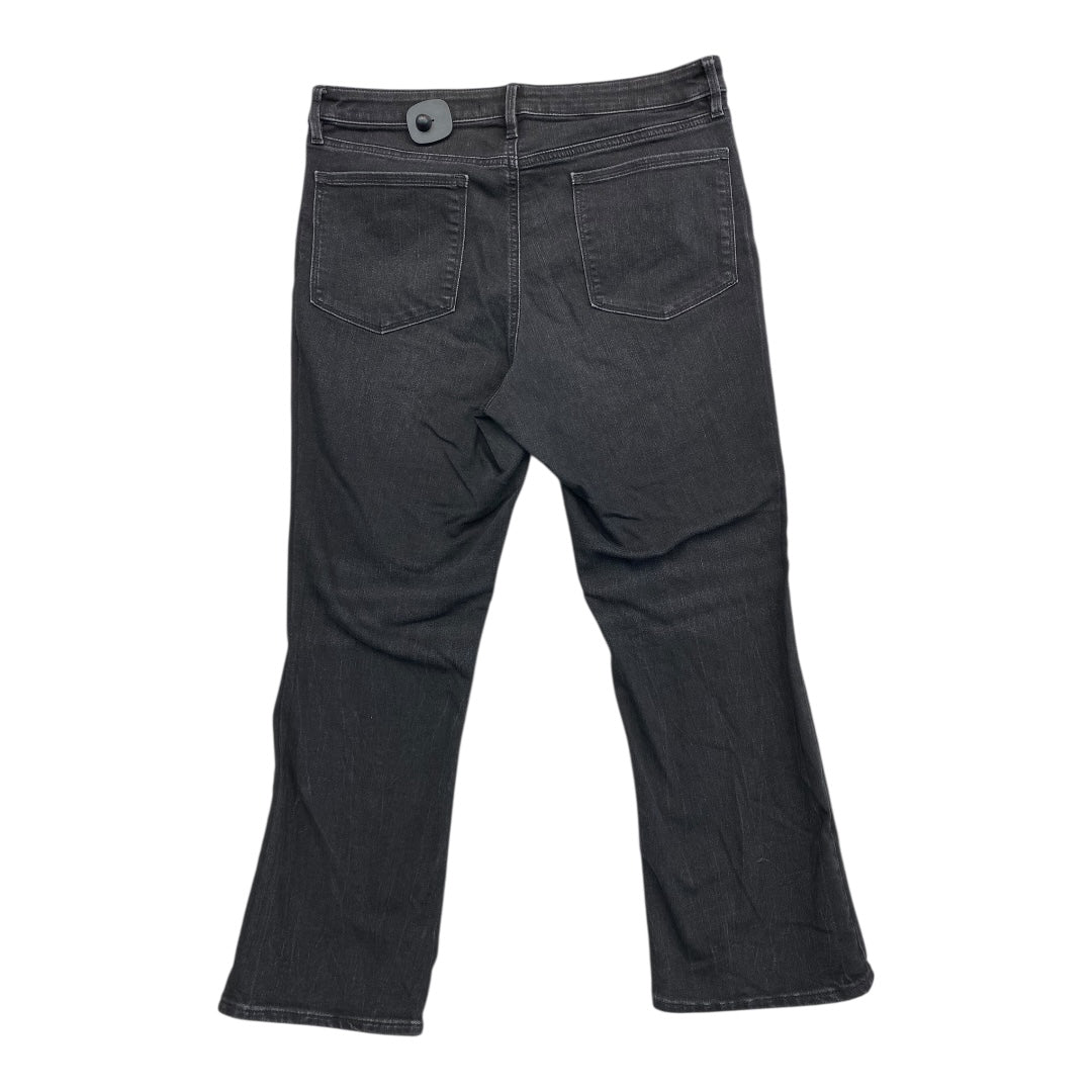 Jeans Straight By Athleta In Black Denim, Size:14